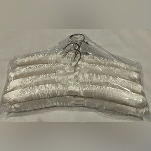 Elegant Satin Padded Hangers - Bone color
